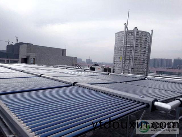 長沙縣(xian)凱舟科技職業(ye)培訓學校太陽能熱水係統(tong)工程