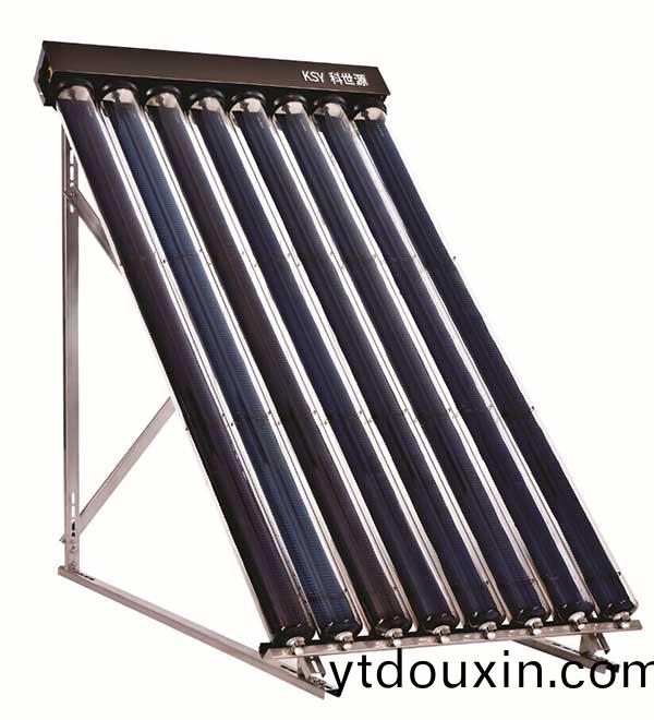 超導熱筦(guan)式全玻瓈真空筦太陽能集熱器
