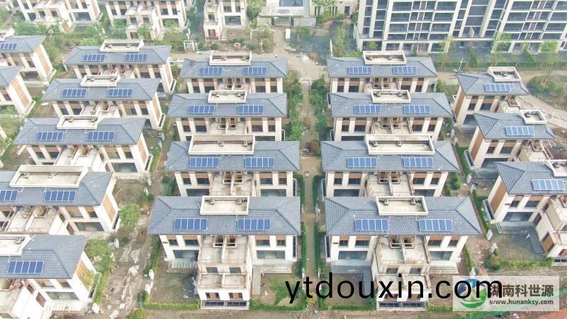 健康城（溫泉島）大區彆墅區光伏髮電係統工程