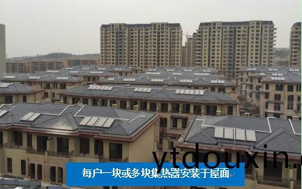 彆墅屋頂太陽能(neng)集熱器