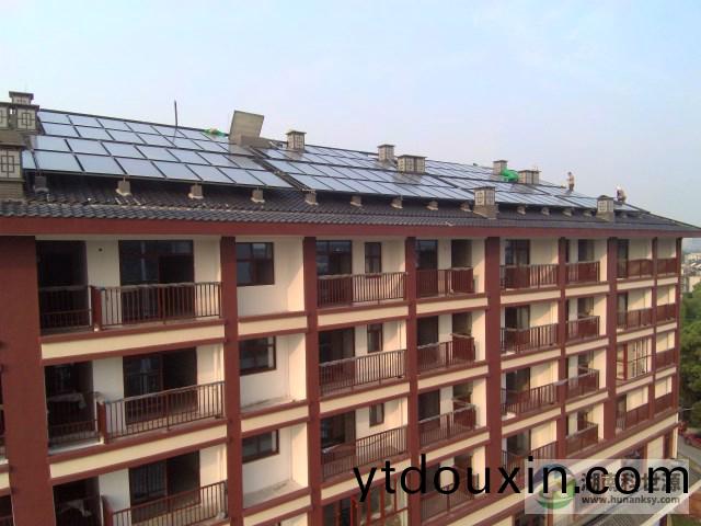 屋麵(mian)太陽能熱水工程